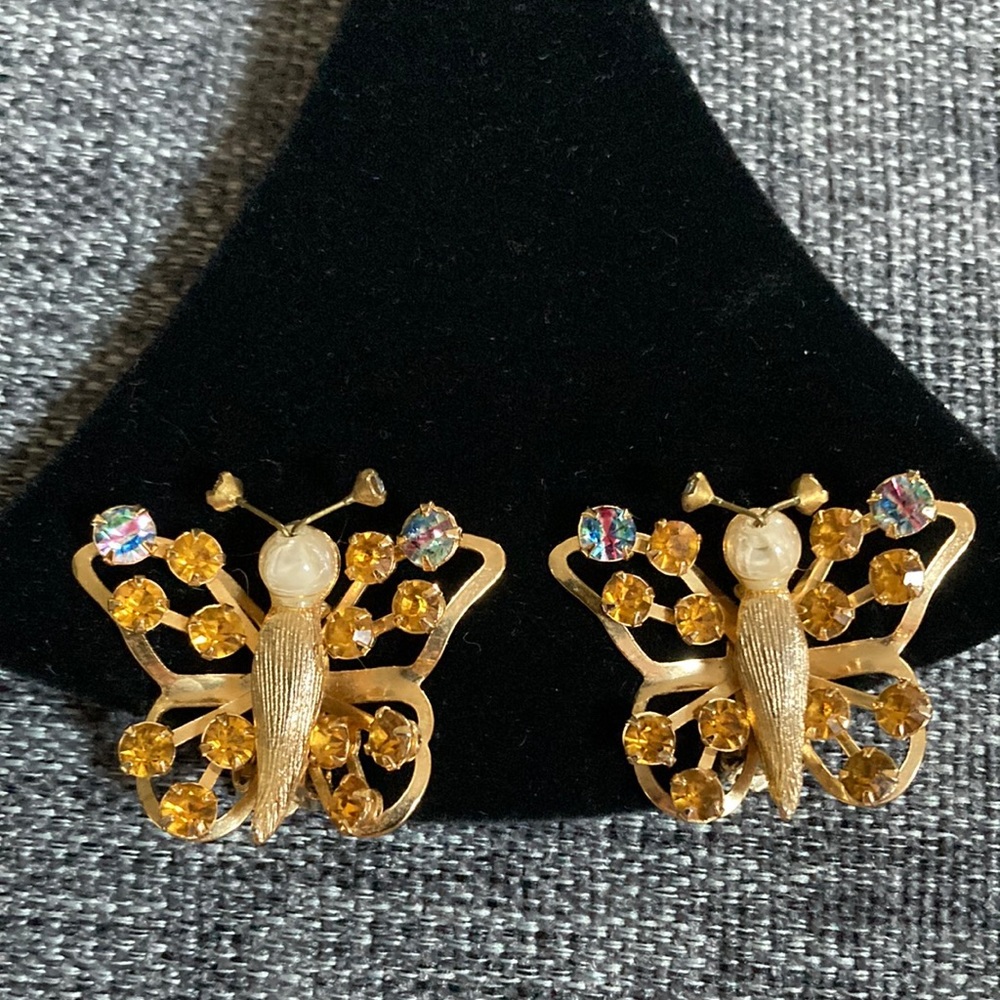Vintage Butterfly Earrings